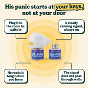 His panic starts at your keys, not at your door