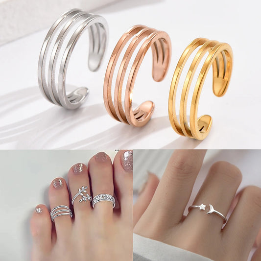 Relvie Toe Ring Set