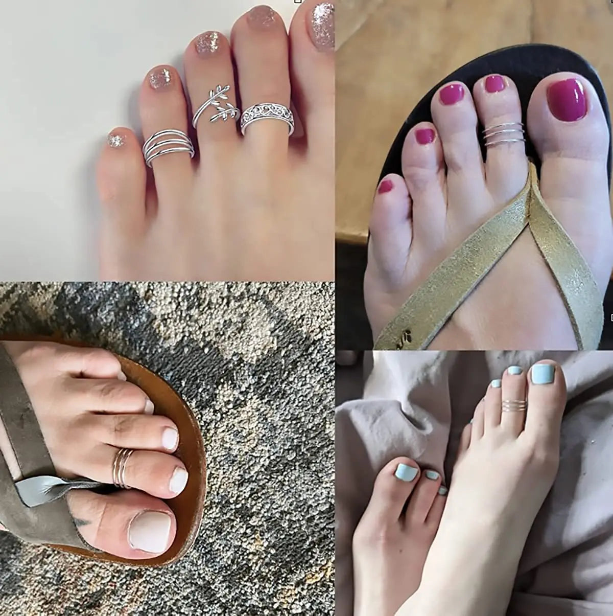 Relvie Toe Ring Set