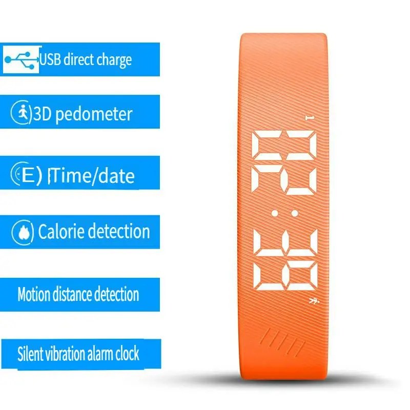 Relvie Wake Up Band For Kids and Teens - Orange