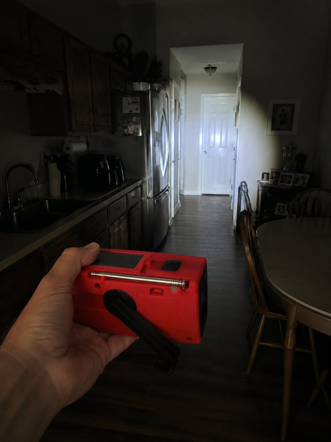 Customer photo of the RELVIE-R1 during a blackout