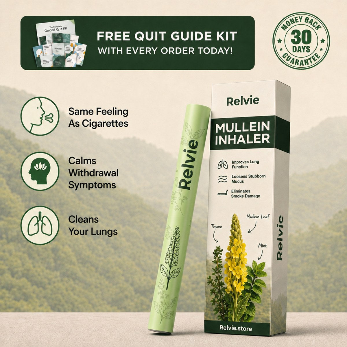 Relvie Mullein Inhaler Smokers