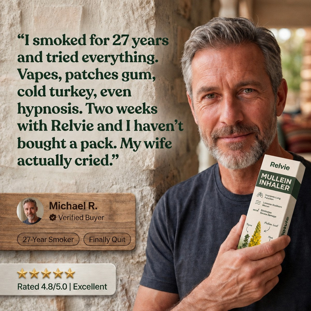 Relvie Mullein Inhaler Smokers