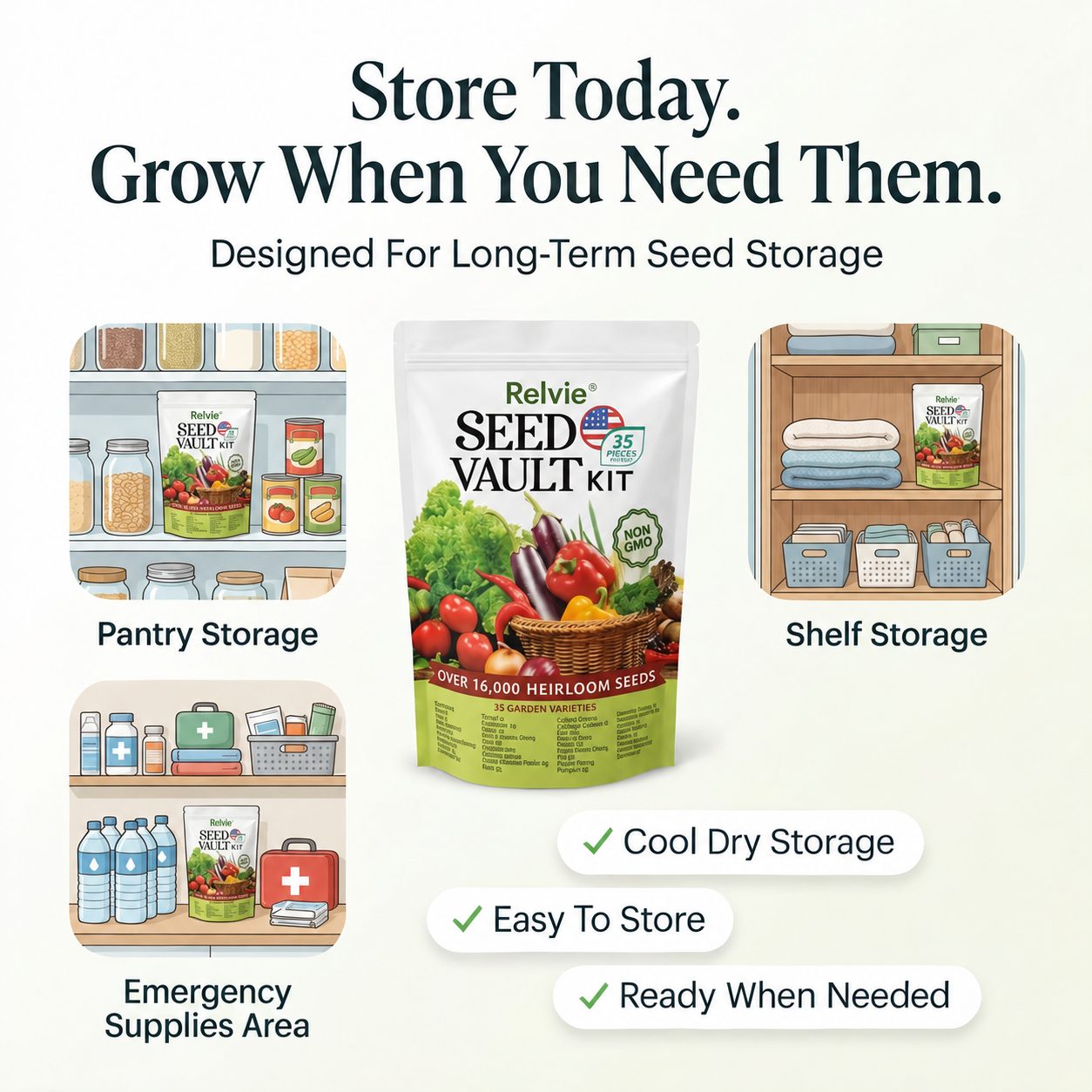 Relvie® Survival Seed Vault