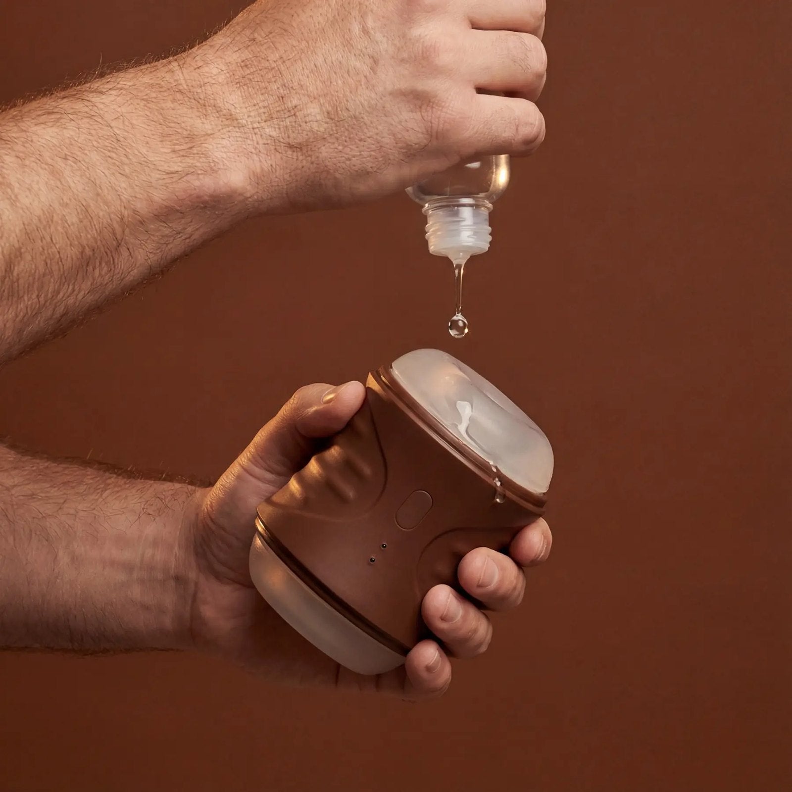 Surge with lube being poured